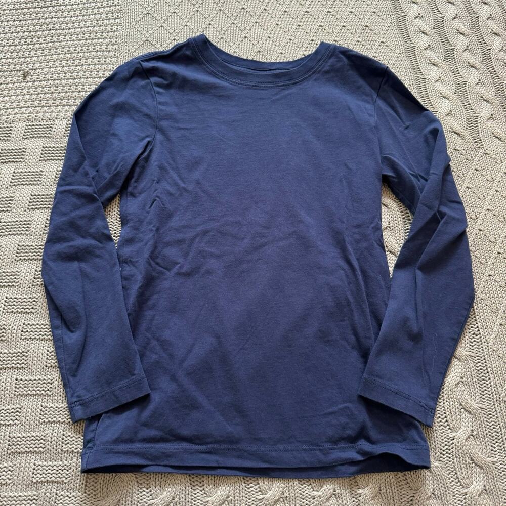 Hanna Andersson Long Sleeved Navy Blue Shirt ~ 8